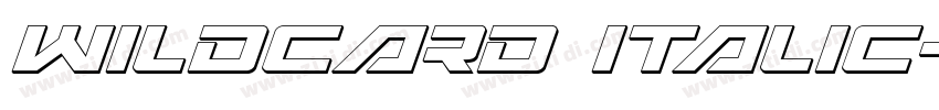 Wildcard Italic字体转换